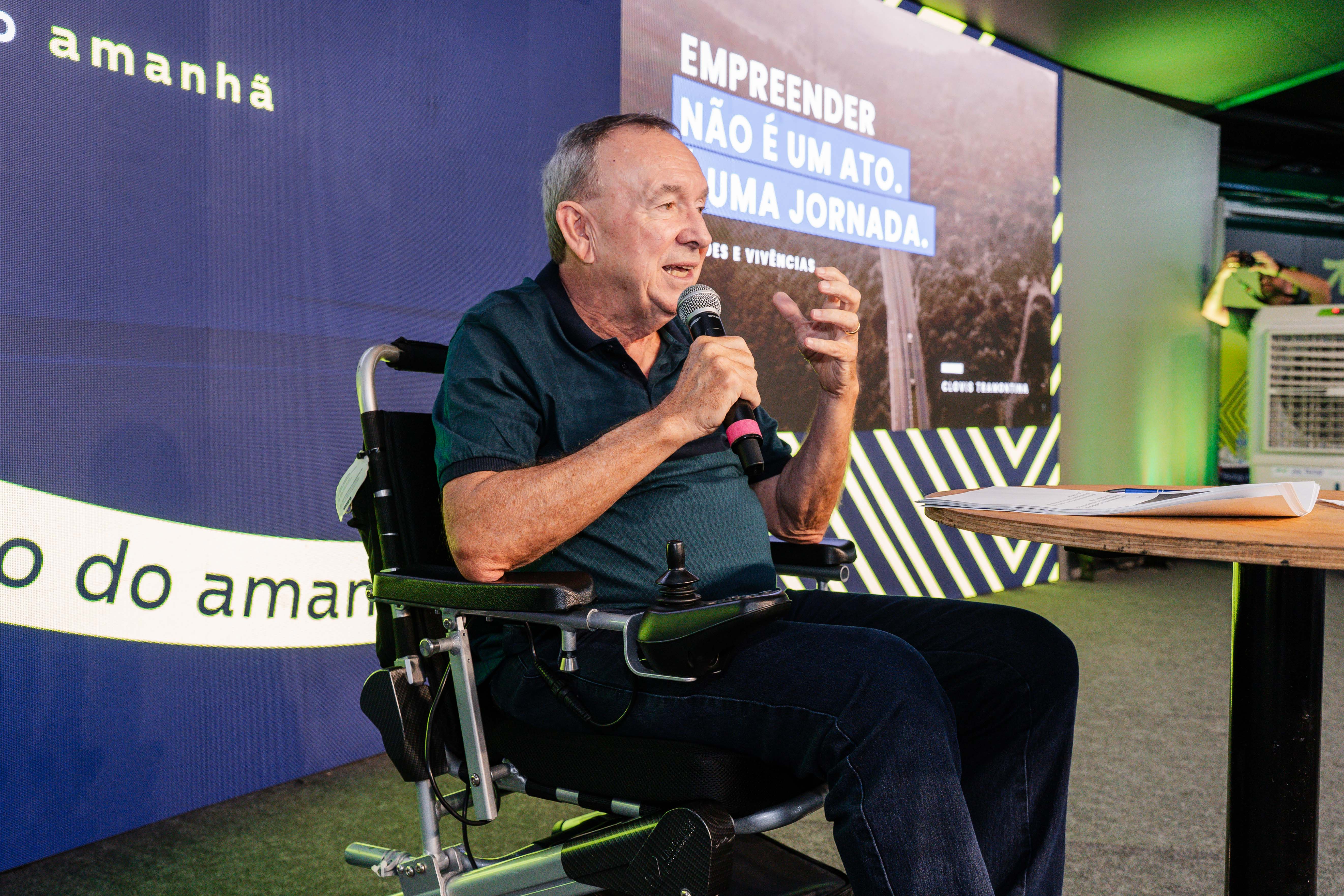 Clovis Tramontina encanta o pblico, na Arena Agrodigital, ao mostrar sua trajetria 