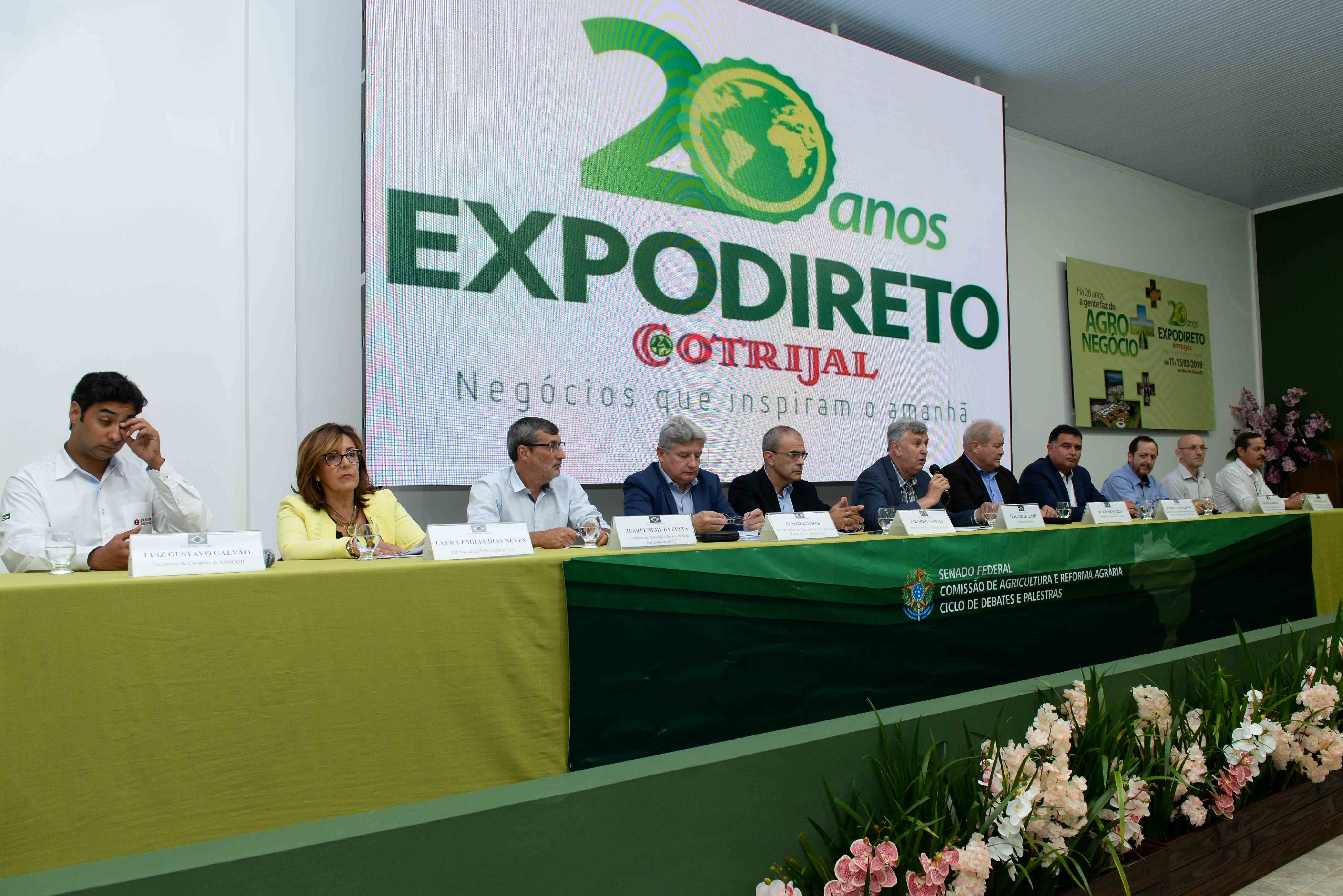 Producers and cooperatives point to uncertainties in the Crop Plan in a meeting of the Senate during the Expodireto